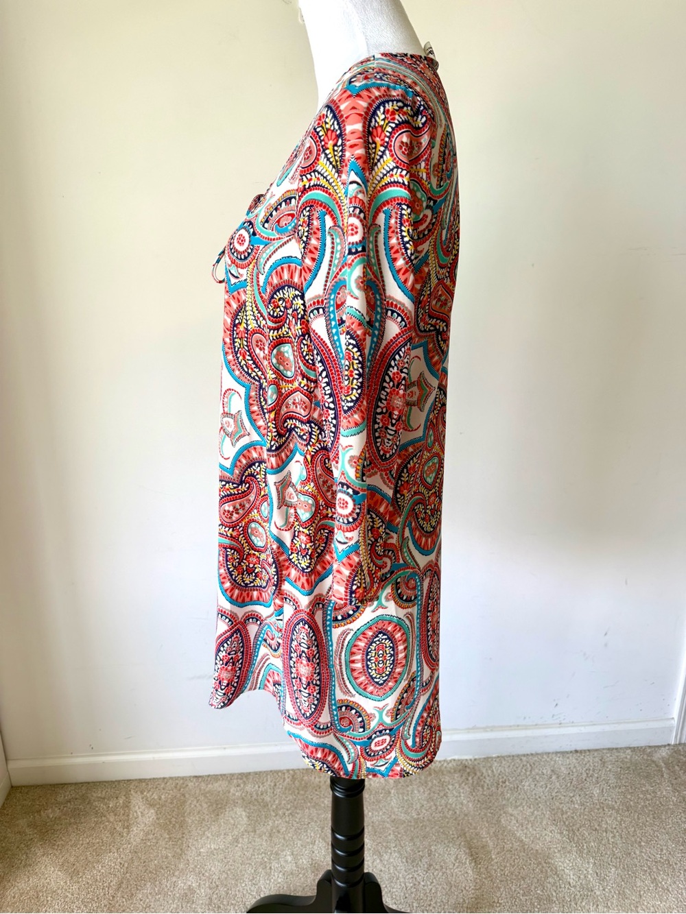 SHOW ME YOUR MUMU Lulu Paisley Tunic Cover Up Mini Dress—SZ. Small - Picture 4 of 14